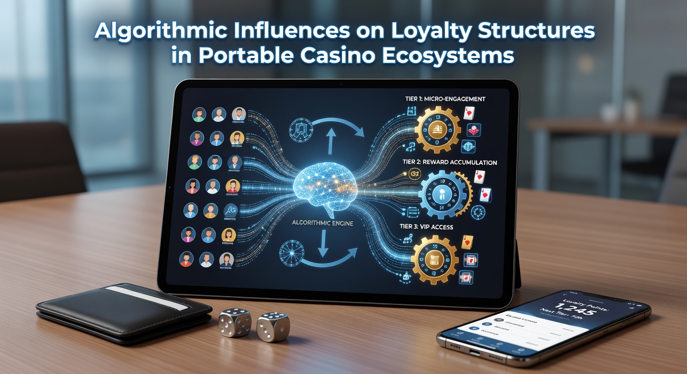 Analytics dashboard illustrating algorithmic adjustments to loyalty tiers and player retention forecasts in a portable casino system