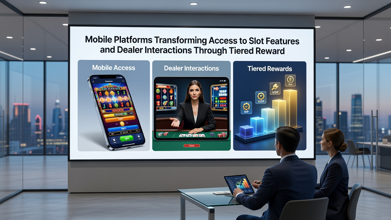 Live dealer table on mobile device showing tier-based interaction options and reward progress indicators